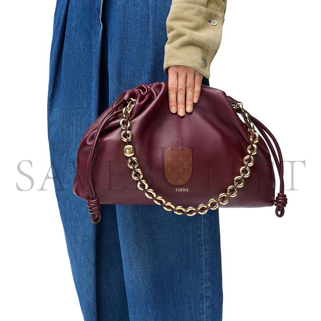 l*ew* large flamenco purse in mellow nappa lambskin a411fpdx01 (41*26*9cm)